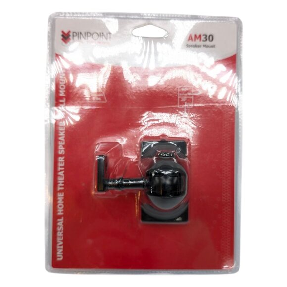 Pinpoint Universal Home Theater Speaker Wall Mount AM30 Black Nylon Polymer - Picture 7 of 8